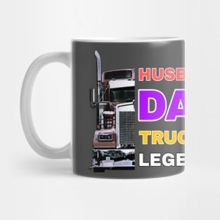 Husband Dad Trucker Legend Mug